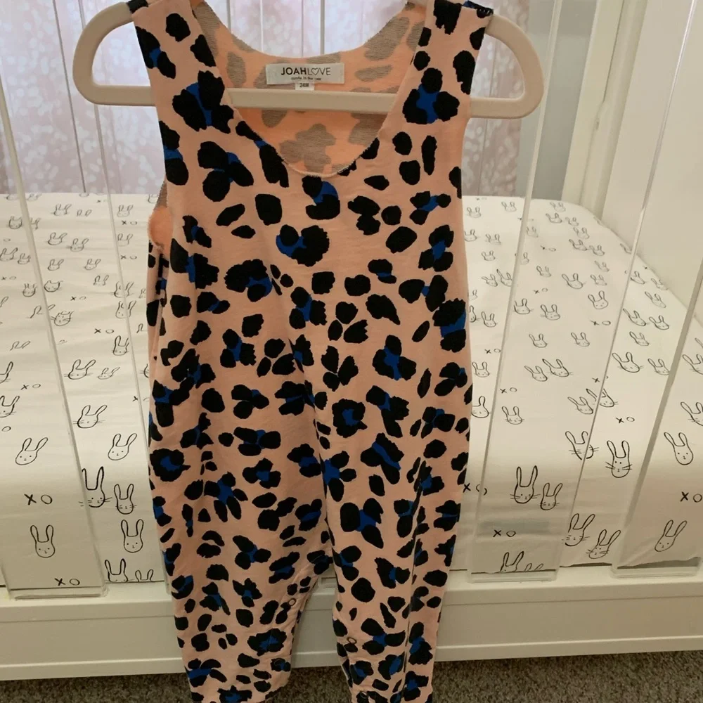 Joah Love Pink Cheetah Jumpsuit